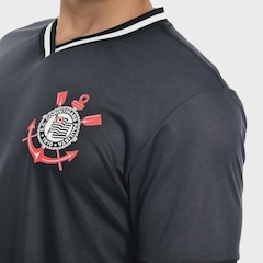 Camisa do Corinthians Fitness Punho e Gola Retilíneo Coimbra - Masculina - Foto 4