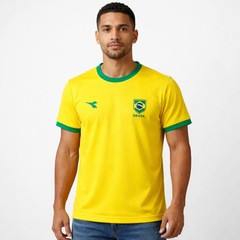 Camisa do Brasil Diadora Campione - Masculina - Foto 3