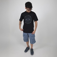 Camiseta Oakley Woody Ellipse Blackout Masculina - Foto 5
