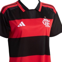 Camiseta do Flamengo M/C I 26 adidas - Feminina - Foto 3