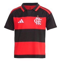 Camiseta do Flamengo I 26 adidas - Infantil - Foto 1