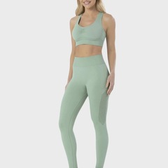 Calça Legging Selene Fitness Sem Costura - Feminina - Foto 4