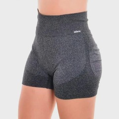 Short Feminino Selene Fitness Levanta Bumbum Sem Costura - Foto 1