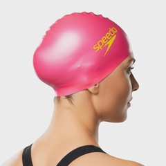 Touca de Natação Speedo Flat Lisa Em Silicone Adulta - Foto 2