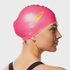 Touca de Natação Speedo Flat Lisa Em Silicone Adulta - Foto 3