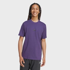 Camiseta adidas Essentials 3 Listras Malha Simples - Masculina - Foto 2