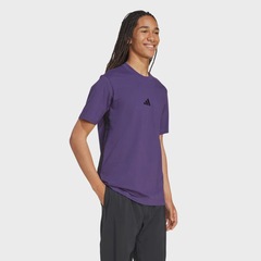Camiseta adidas Essentials 3 Listras Malha Simples - Masculina - Foto 3