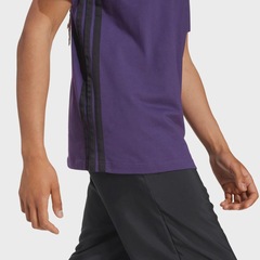 Camiseta adidas Essentials 3 Listras Malha Simples - Masculina - Foto 6