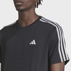 Camiseta adidas Essential Treino 3 Listras - Masculino - Foto 3