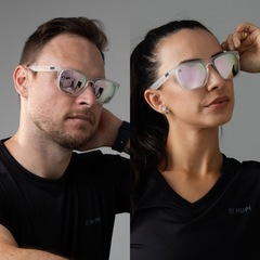 Óculos HUPI Zeno Cristal Lente Rosa Espelhado - Foto 4