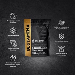 L-Glutamina 250g 100% Pura Suplemento Nutricional - Soldiers Nutrition - Foto 2
