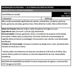 L-Glutamina 250g 100% Pura Suplemento Nutricional - Soldiers Nutrition - Foto 6
