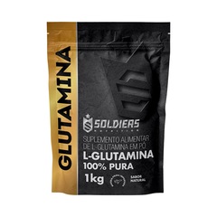 L-Glutamina 1Kg 100% Pura Suplemento Nutricional - Soldiers Nutrition - Foto 1