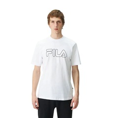 Camiseta Fila M/C Regular Letter Outline Masculina - Foto 1