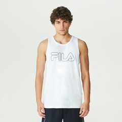 Camiseta Regata Fila Letter Outline Masculina - Foto 1
