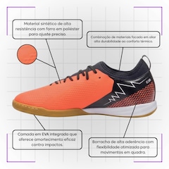 Kit Chuteira de Futsal Adulta Adamant Top Speed Club e Meião - Umbro - Foto 3