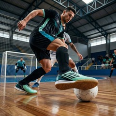 Kit Chuteira de Futsal Adulta Adamant Top Speed Club e Meião - Umbro - Foto 2