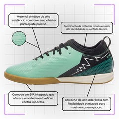 Kit Chuteira de Futsal Adulta Adamant Top Speed Club e Meião - Umbro - Foto 3