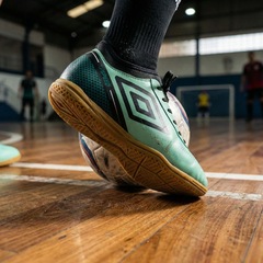 Kit Chuteira de Futsal Adulto Adamant Top Speed League E Meião - Umbro - Foto 7