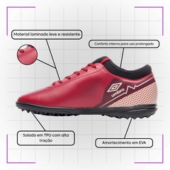 Chuteira de Society Adulta Adamant Top Speed League - Umbro - Foto 3
