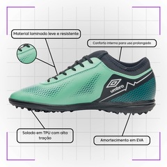 Chuteira de Society Adulta Adamant Top Speed League - Umbro - Foto 3