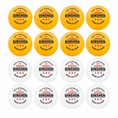 Kit 16 Bolas de Tênis de Mesa 3 Estrelas 40+ Gold Sports Binshen ABS Premium - Foto 2