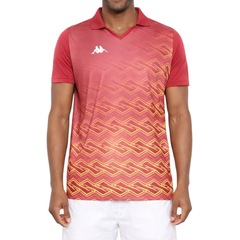 Camiseta Polo Kappa Wayne Bordo - Masculina - Foto 1