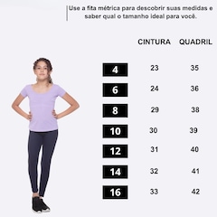 Calça Legging Zero Best Fit Transparência - Infantil - Foto 5