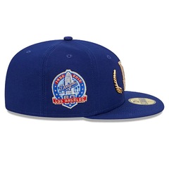 Boné Adulto New Era Los Angeles Dodgers Gold Leaf Aba Reta - Foto 3