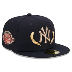 Boné Adulto New Era New York Yankees Gold Leaf Aba Reta - Foto 1