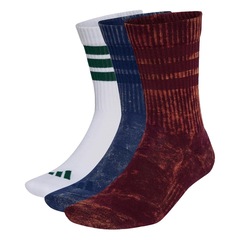 Meia Cano Médio Stonewash adidas Unissex 3 Pares - Foto 1