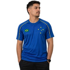 Camisa do Cruzeiro Raglan Brasil Estrelas Braziline - Masculina - Foto 3