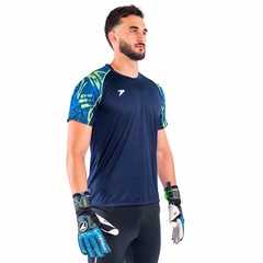 Camisa Poker Goleiro Manga Curta Sublimada Sentinela - Masculino - Foto 2