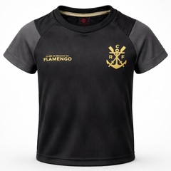 Camisa do Flamengo Energia Gold Braziline - Infantil - Foto 1