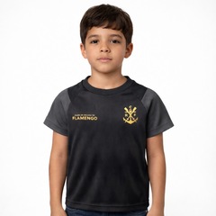Camisa do Flamengo Energia Gold Braziline - Infantil - Foto 2