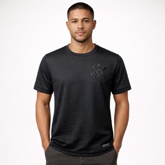Camiseta do Corinthians Jacquard Coimbra - Masculina - Foto 2