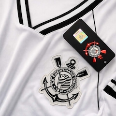 Camiseta do Corinthians Raglan Símbolo Bordado Coimbra - Masculina - Foto 3