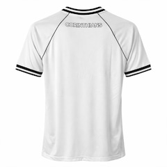 Camiseta do Corinthians Raglan Símbolo Bordado Coimbra - Masculina - Foto 4