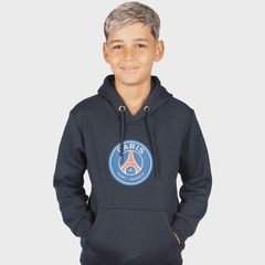 Blusão de Moletom Balboa PSG Logo - Infantil - Foto 1