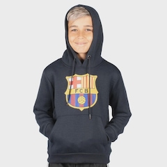 Blusão de Moletom Barcelona Canguru Balboa - Infantil - Foto 1