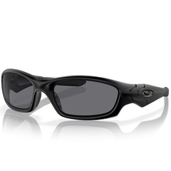 Óculos de Sol Unissex Oakley Straight Jacket Matte Black Grey - Foto 1