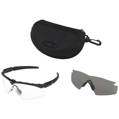 Óculos de Sol Unissex Oakley Ballistic M Frame 2.0 Matte Black Clear - Foto 6