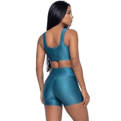 Conjunto Fitness Top e Short New Zig 3D Vekyo - Feminino - Foto 3