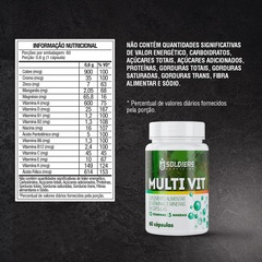 Multivitamínico 60 Caps 5 Minerais 12 Vitaminas - Soldiers Nutrition - Foto 2