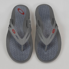 Chinelo Oakley Operative Heritage Grigio Scuro - Masculino - Foto 1