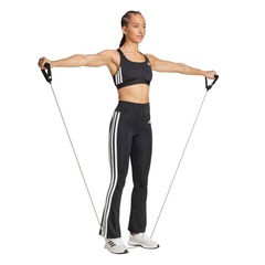 Calça adidas Flare Optime Essentials 3 Stripes Feminina - Foto 3