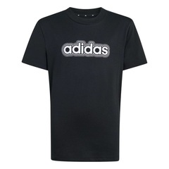 Camiseta Infantil adidas M/C Essentials Linear Logo - Foto 3