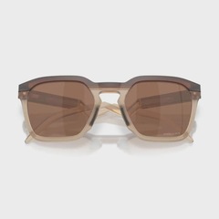Óculos de Sol Unissex Oakley HSTN SQ Matte Rootbeer Prizm Tungsten - Foto 5