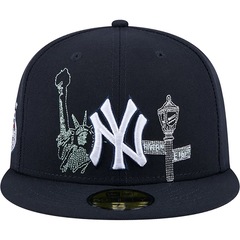 Boné Adulto New Era  New York Yankees State Stitch Aba Reta - Foto 2