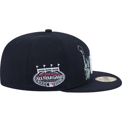 Boné Adulto New Era  New York Yankees State Stitch Aba Reta - Foto 4